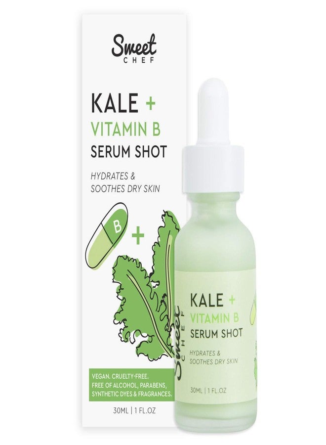 Sweet Chef Kale + Vitamin B Serum Shot - Hydrating Antioxidant-Rich Facial Serum with Vitamin B + Aloe Vera for Moisturizing + Soothes Dry Skin for a Radiant Glow - Vegan (30ml / 1 fl oz) - Image 1